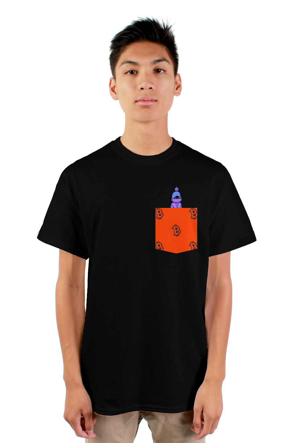 Ninja T-shirt with Bitcoin pocket