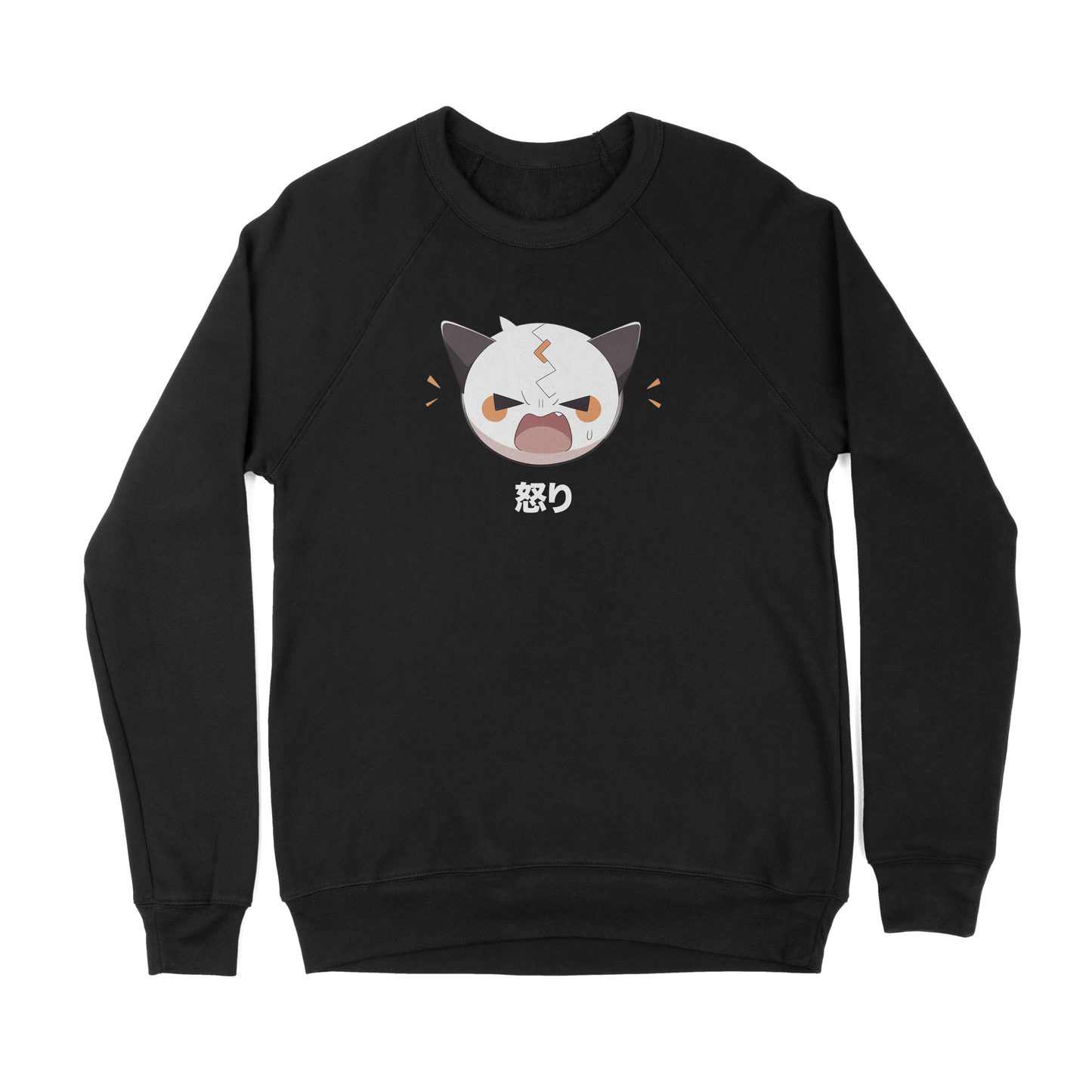 Angry - Japanese style - Unisex Crew Neck Sweatshirt