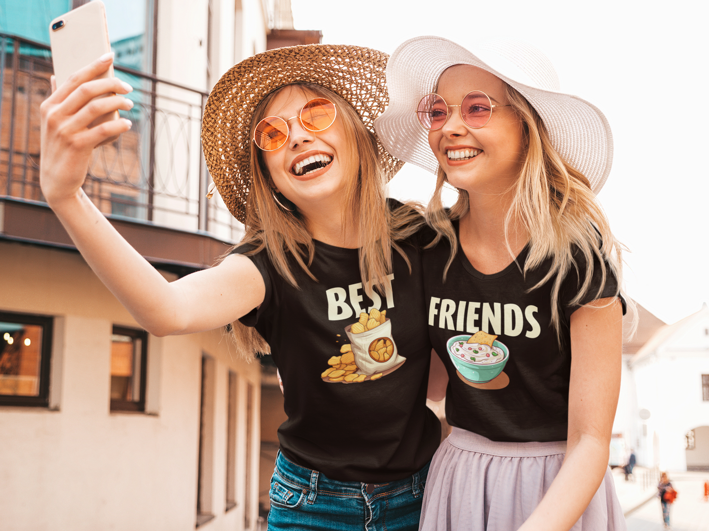 Best Friends "Chips" - Womens Classic Tee - Organic