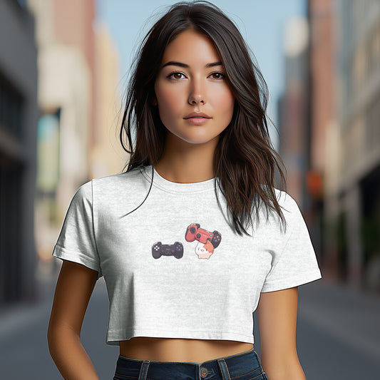 Game On Crop Top Tee